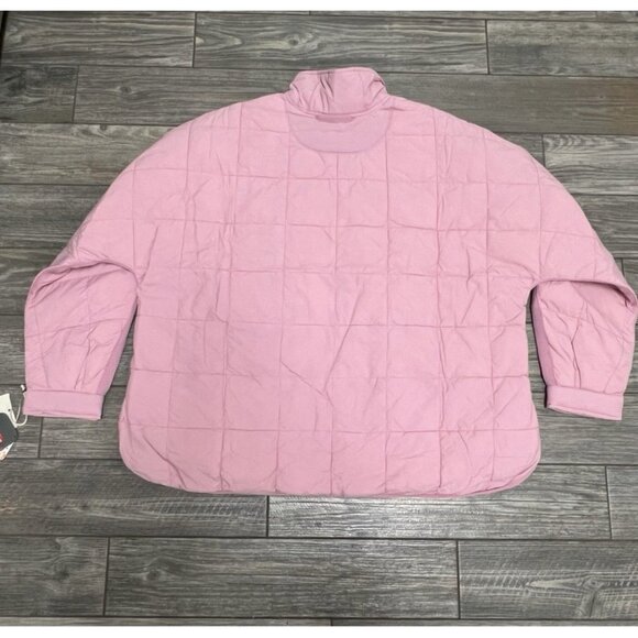 NWT $218 Free People x Hatch Maternity Small Puffer Jacket Pink Pippa Packable - Picture 8 of 15